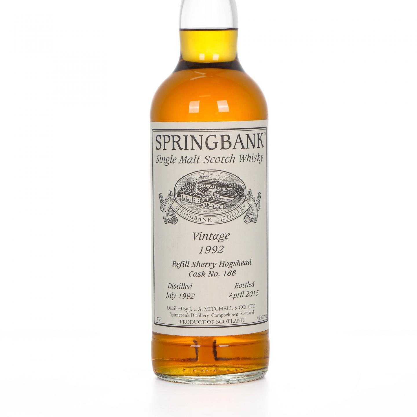 Springbank 云顶 1992-2015 私人桶