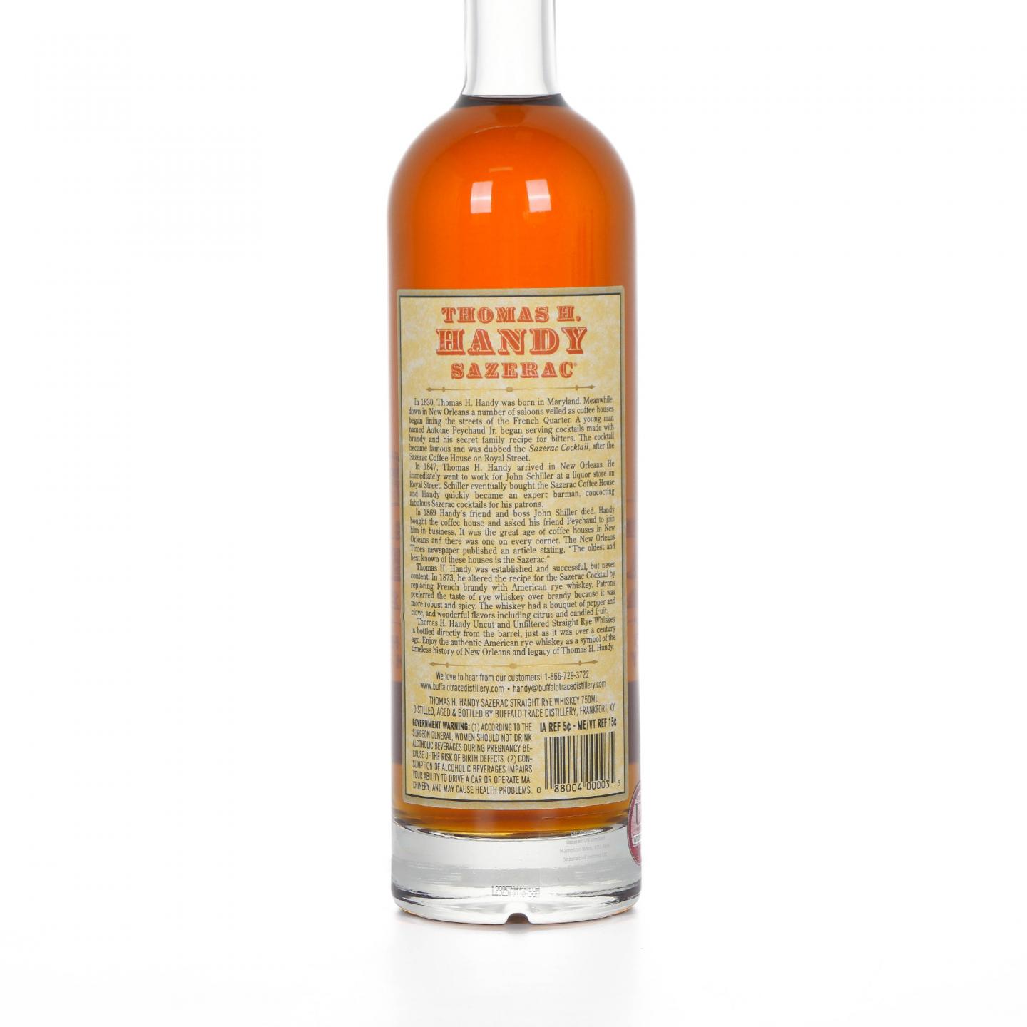 Sazerac 萨泽拉 Thomas H. Handy Rye 黑麦 124.9 Proof 750ml