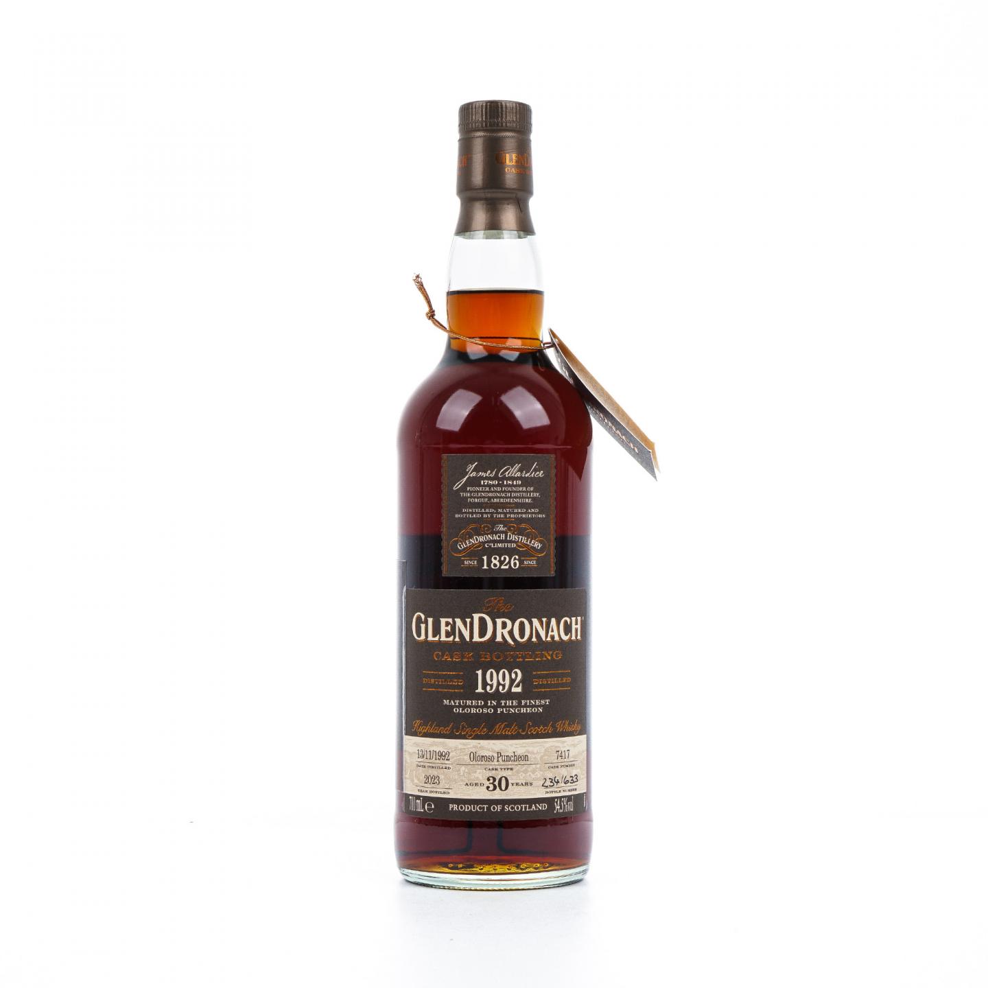 Glendronach 格兰多纳 30年 1992-2023 雪莉桶#7417