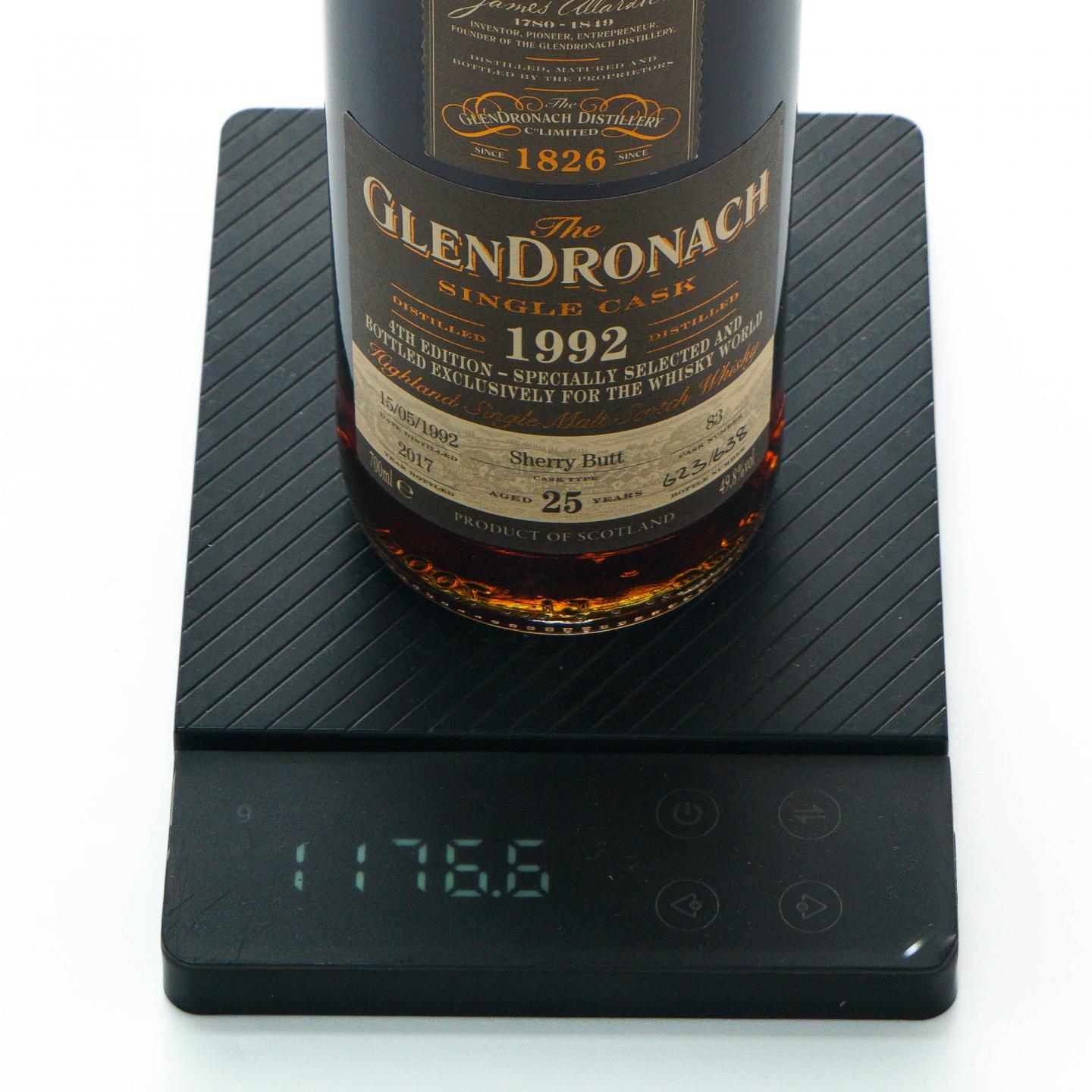 Glendronach 格兰多纳 25年 1992-2017 The Whisky World选桶 单桶#83
