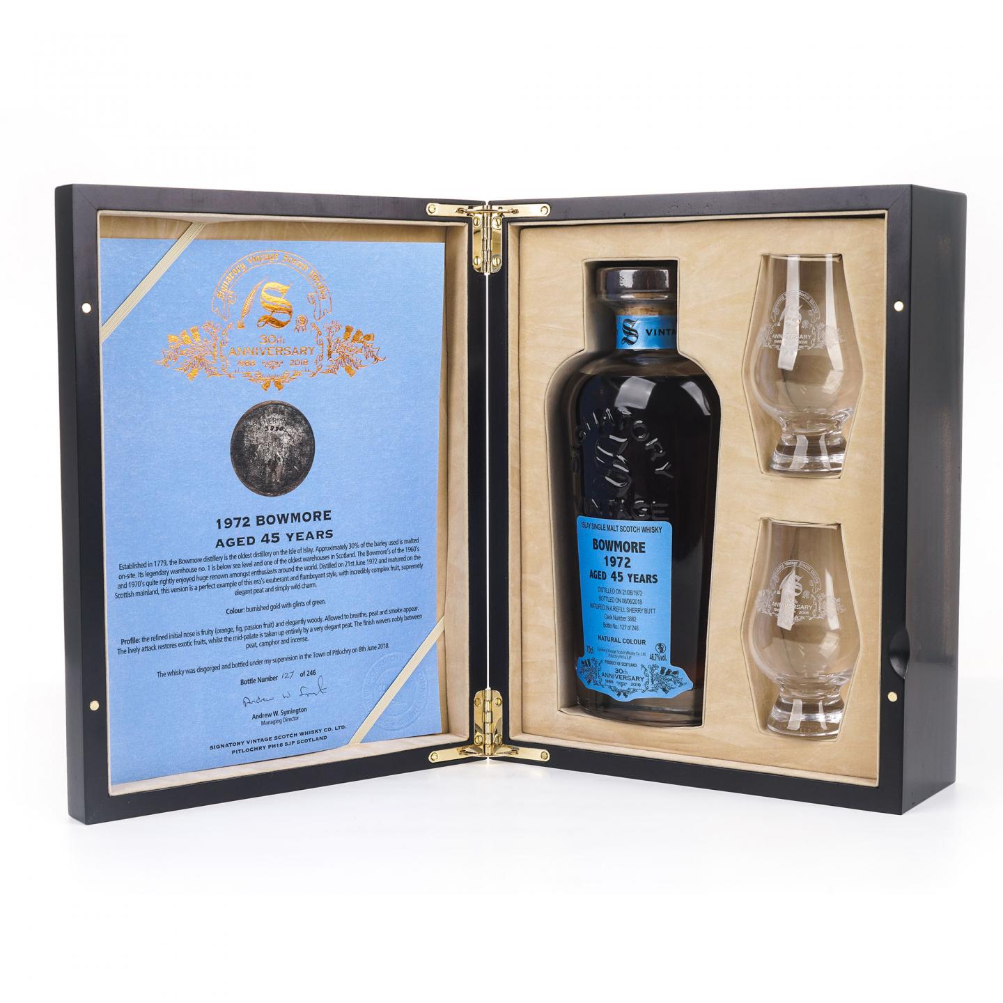 Bowmore 波摩 45年 1972-2018 SV 雪莉桶#3882 
