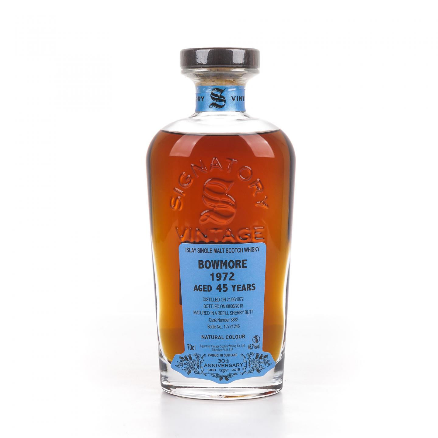 Bowmore 波摩 45年 1972-2018 SV 雪莉桶#3882 