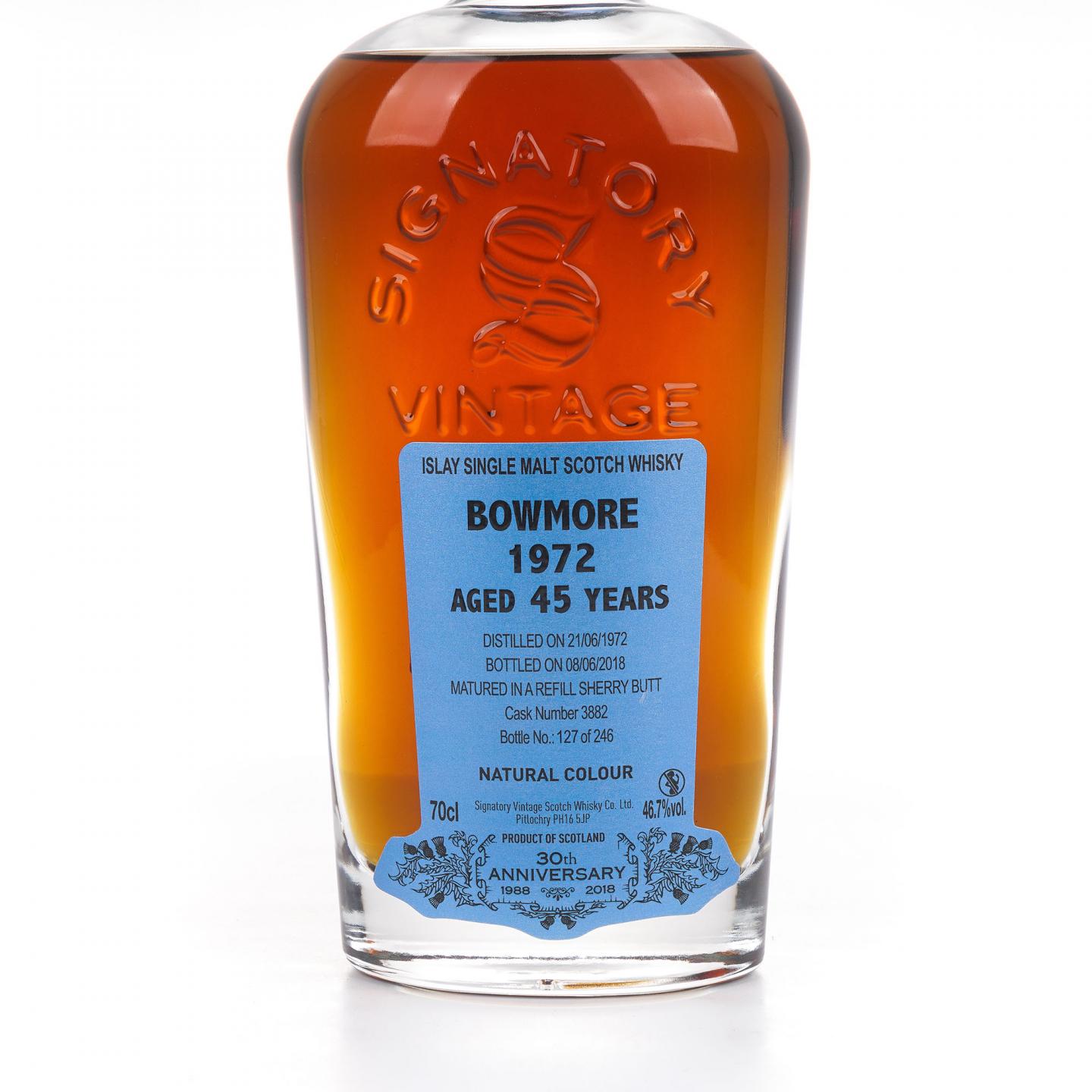 Bowmore 波摩 45年 1972-2018 SV 雪莉桶#3882 