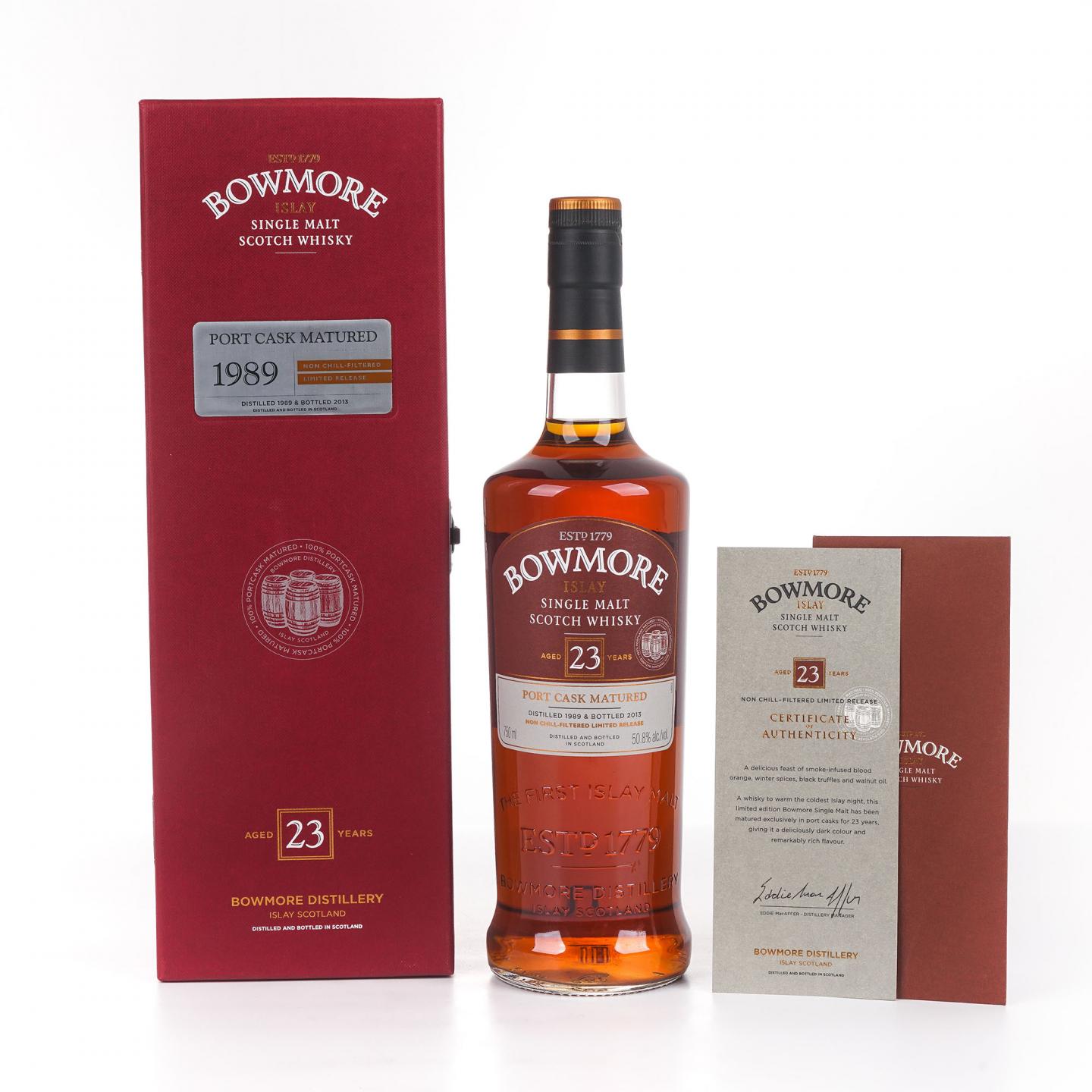 Bowmore 波摩 23年 1989-2013 波特桶 750ml