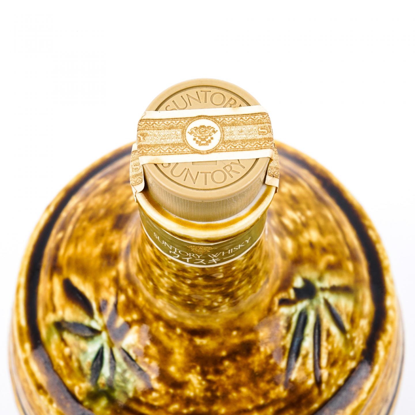 山崎 金花标 黄濑户竹文德利瓶 600ml