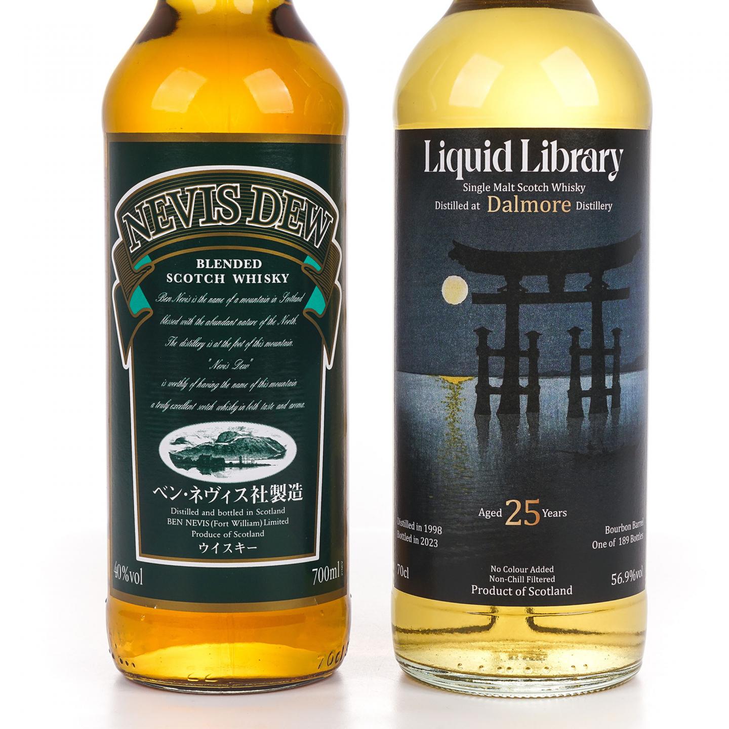Nevis Dew 本尼维斯 调和/Dalmore 达尔摩 25年 单麦 2瓶组