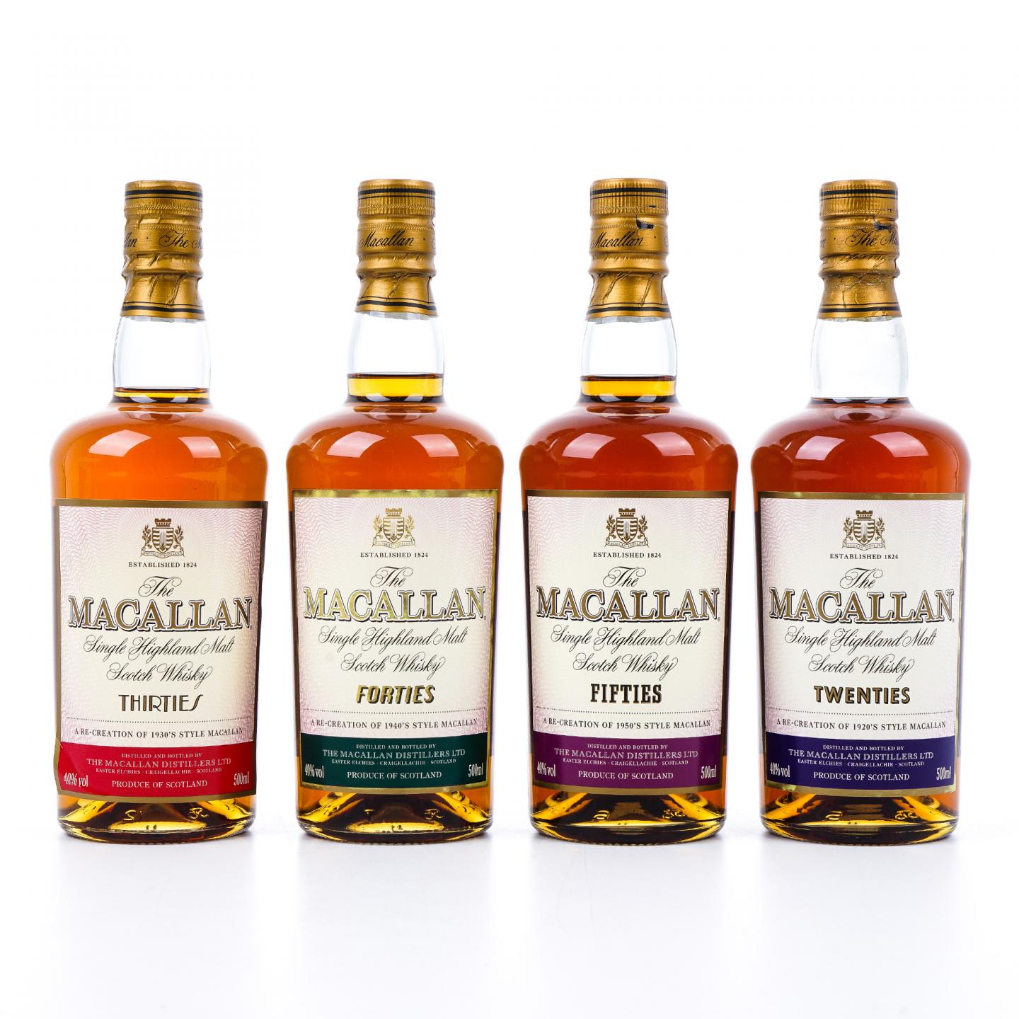 Macallan 麦卡伦 旅行系列 第一版 500ml 4支组
