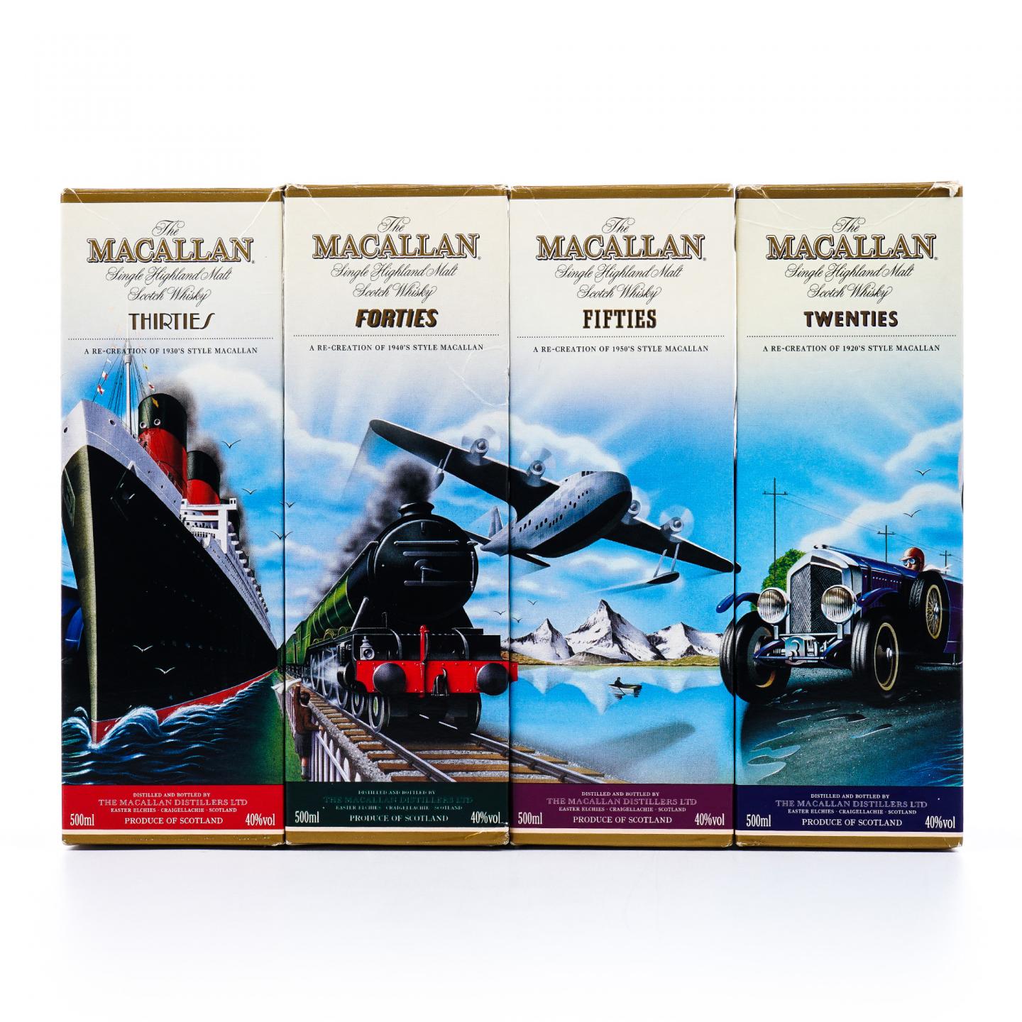 Macallan 麦卡伦 旅行系列 第一版 500ml 4支组