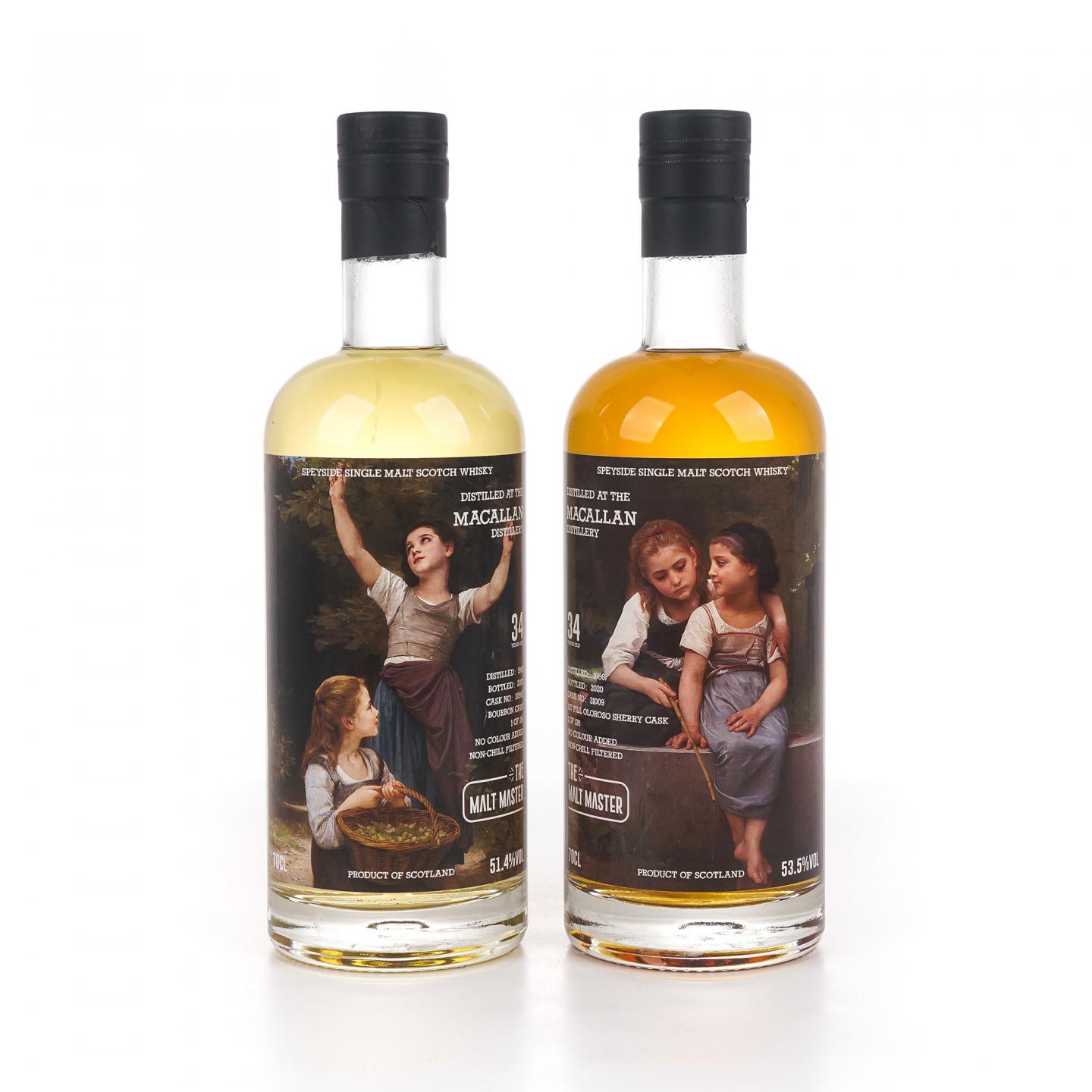 Macallan 麦卡伦 34年 1986-2020 The Malt Master 2瓶组