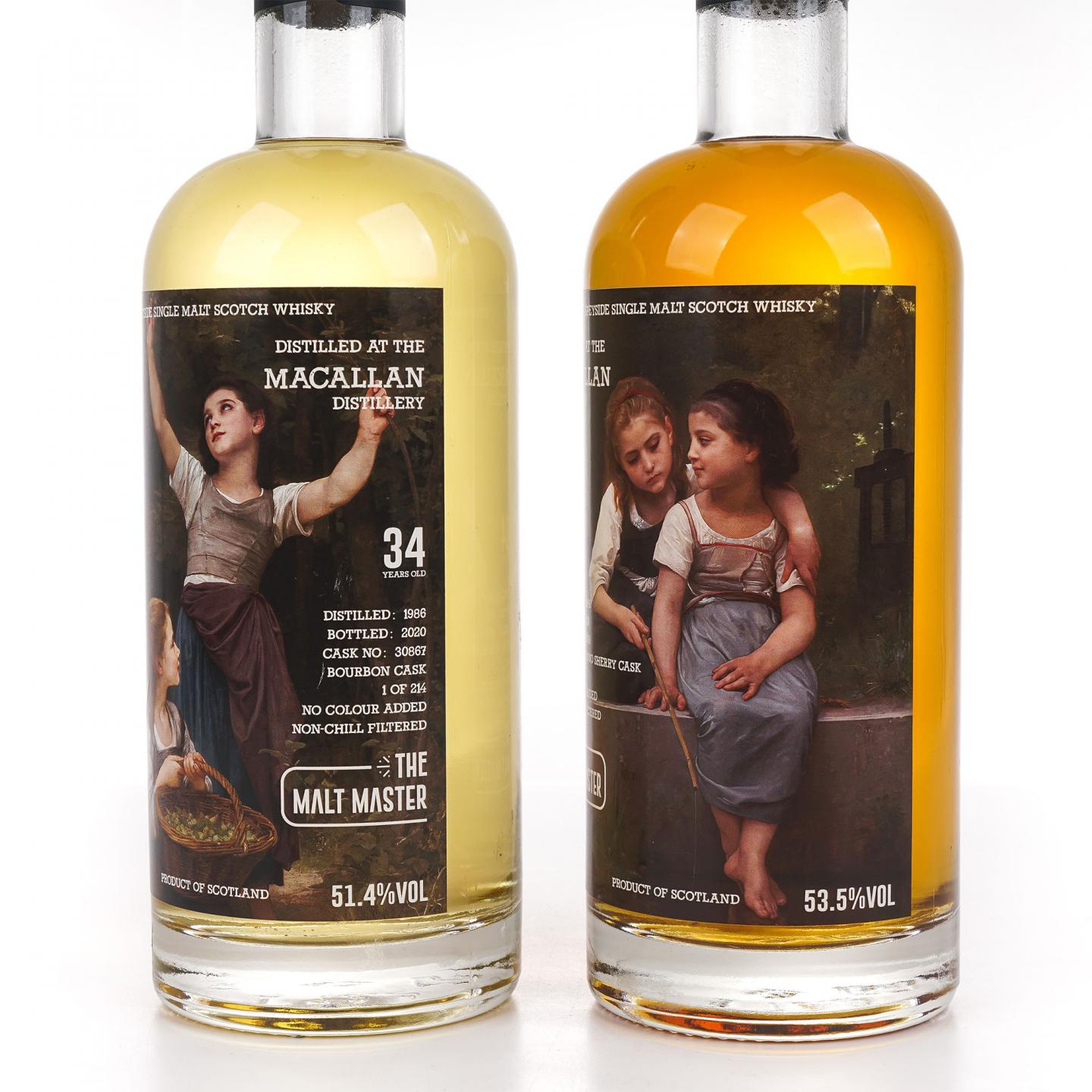 Macallan 麦卡伦 34年 1986-2020 The Malt Master 2瓶组