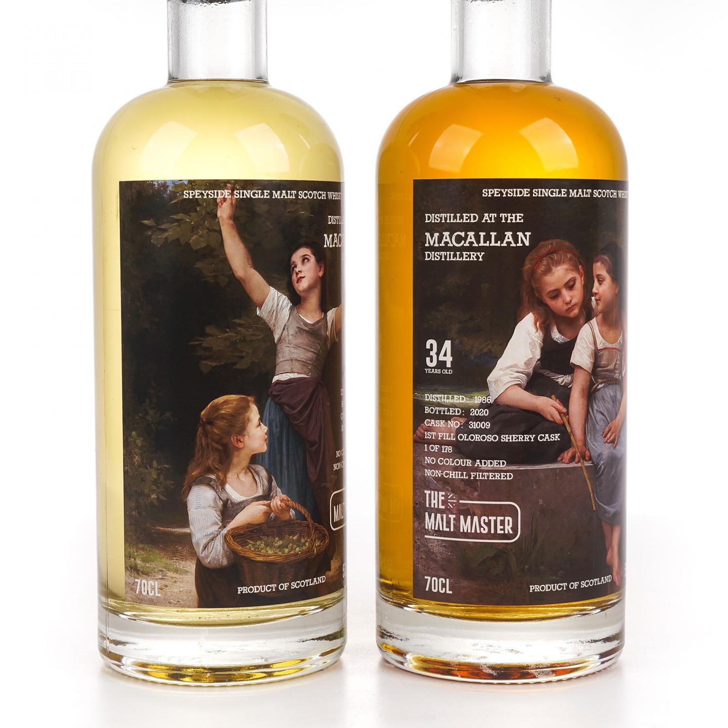 Macallan 麦卡伦 34年 1986-2020 The Malt Master 2瓶组