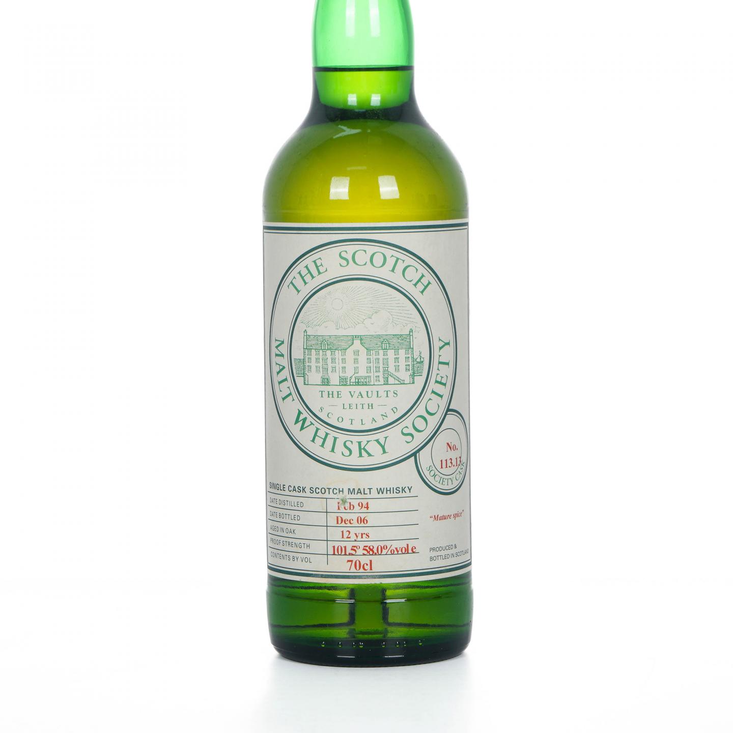 SMWS 113.13 布莱弗 12年 1994-2006