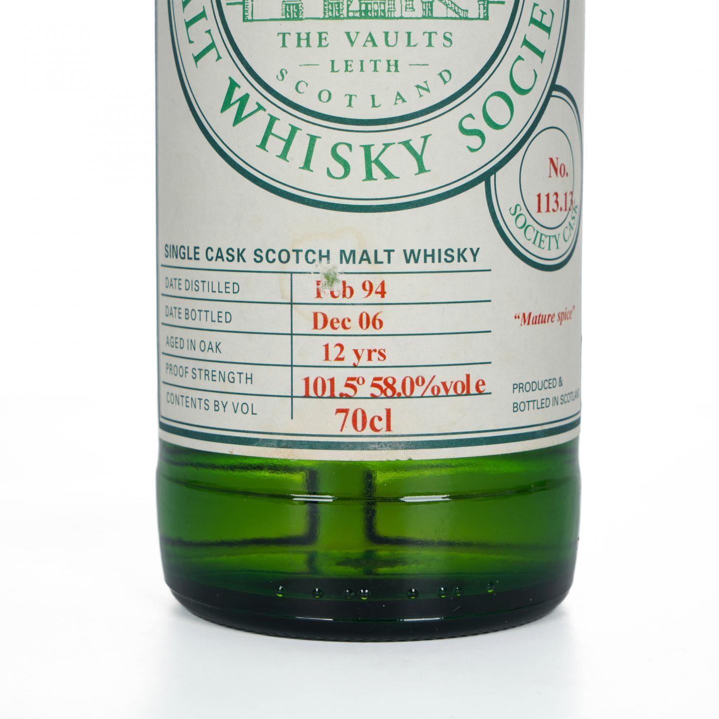 SMWS 113.13 布莱弗 12年 1994-2006