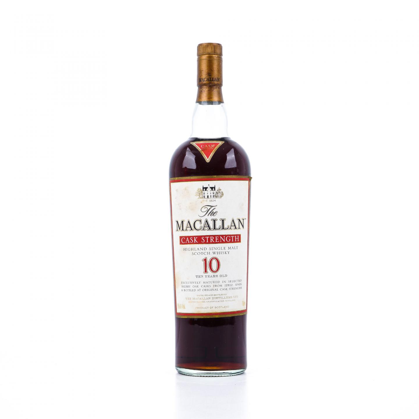 Macallan 麦卡伦 10年 雪莉桶 桶强 1L 58.6%vol.