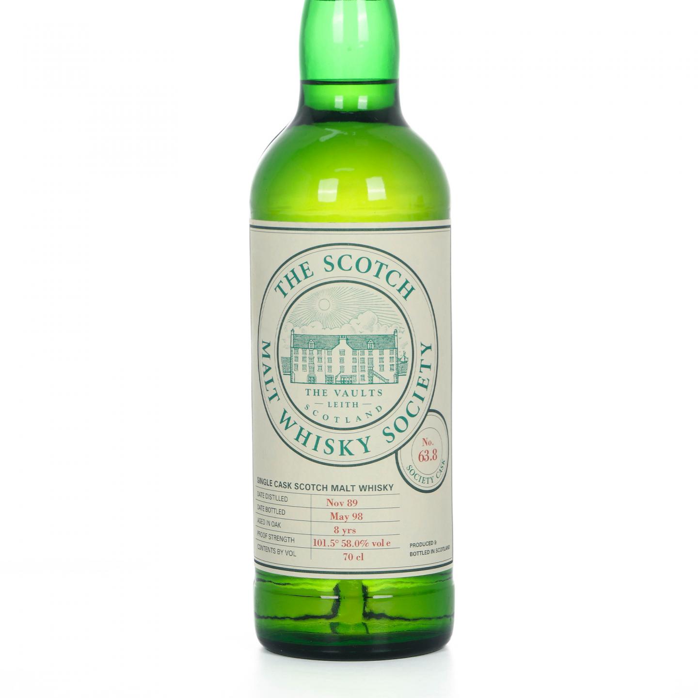 SMWS 63.8 格兰道奇 8年 1989-1998 单桶