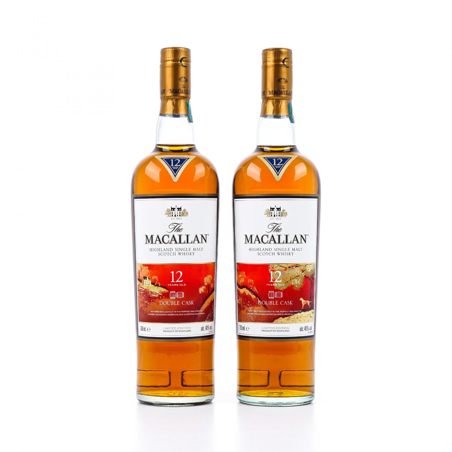 Macallan 麦卡伦 12年 Double Cask 2018 狗年限定 2支组