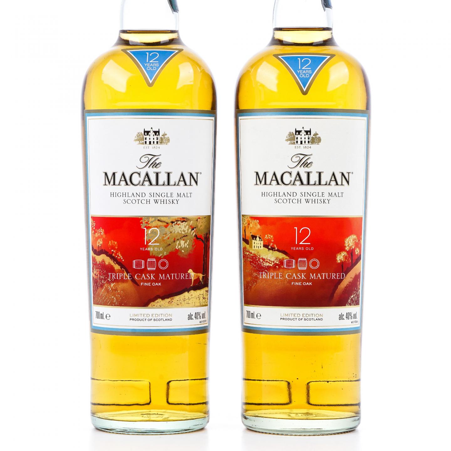 Macallan 麦卡伦 12年 Triple Cask 2018 狗年限定 2瓶组