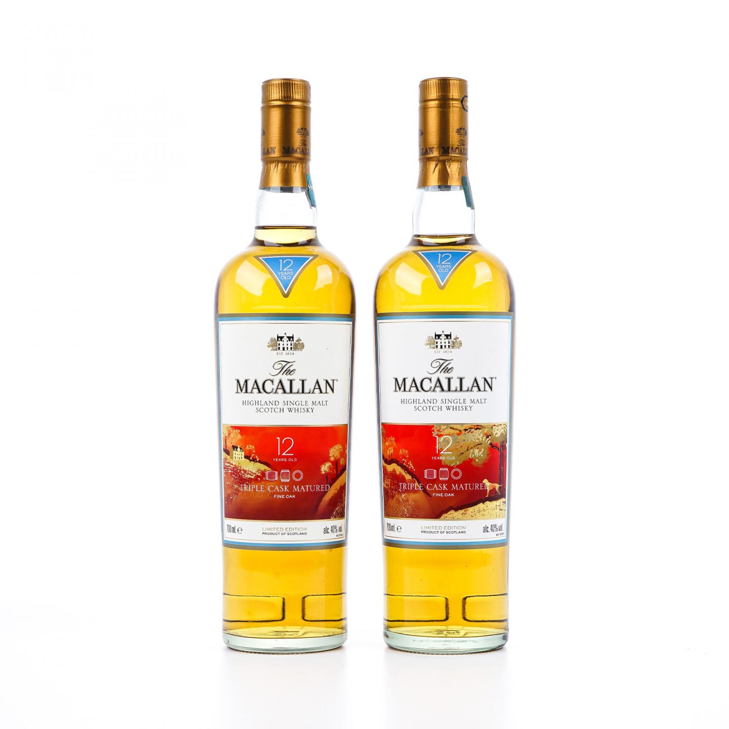 Macallan 麦卡伦 12年 Triple Cask 2018 生肖狗年 2瓶组