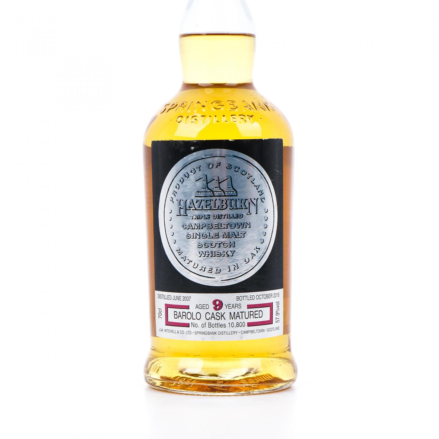 Hazelburn 哈索本 9年 2007-2016 Barolo葡萄酒桶