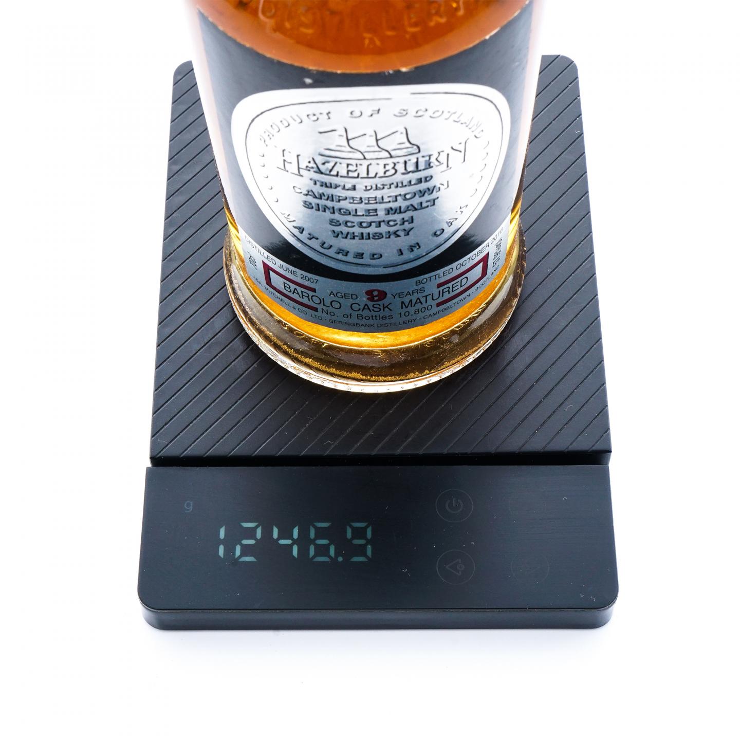 Hazelburn 哈索本 9年 2007-2016 Barolo葡萄酒桶