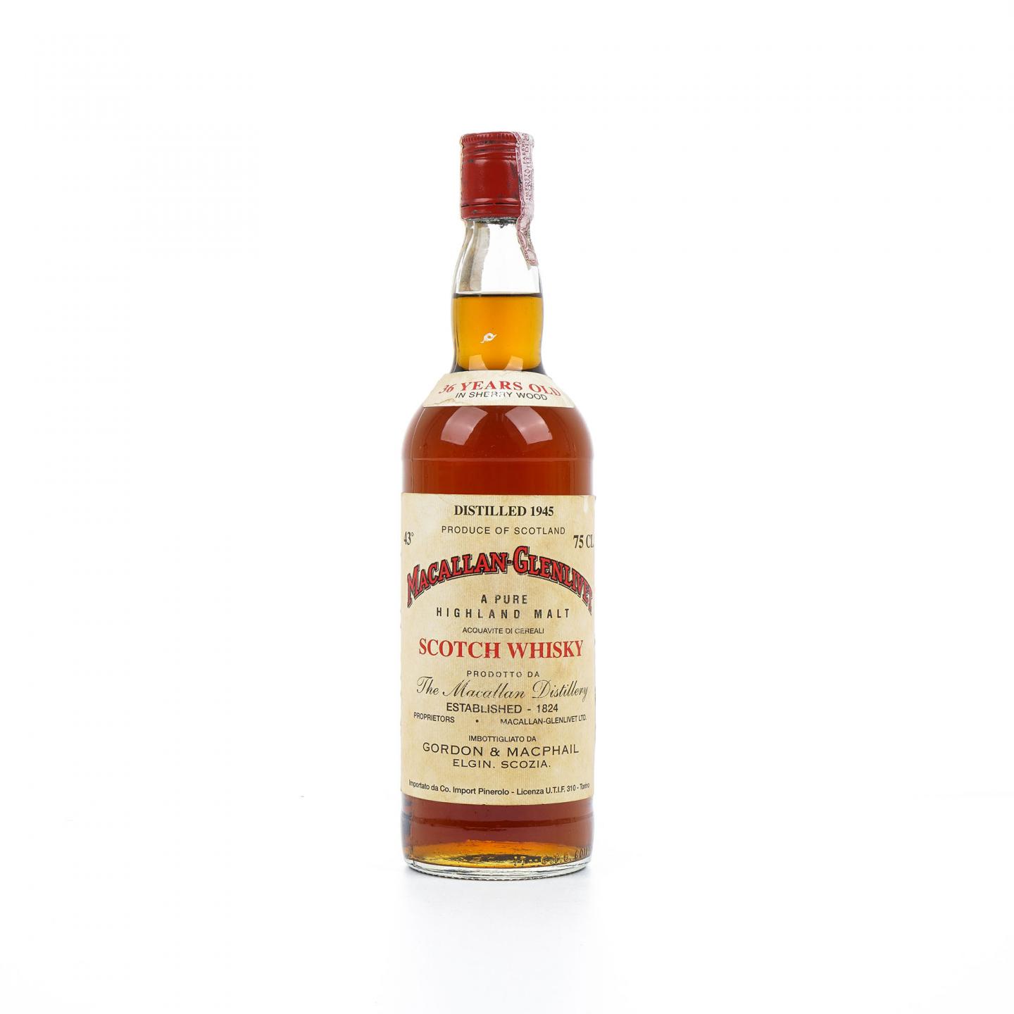 Macallan 麦卡伦 36年 1945 雪莉桶 GM 750ml