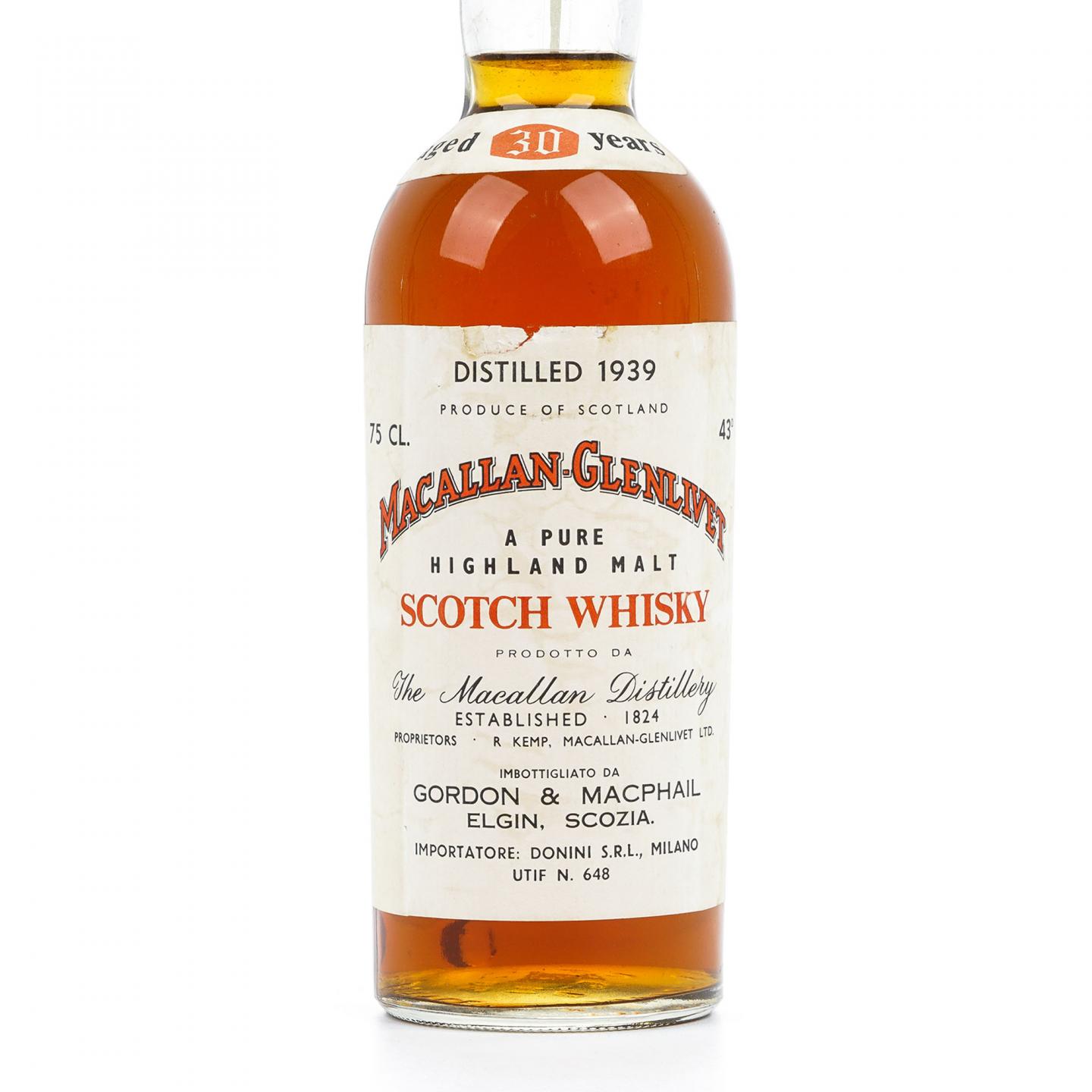 Macallan 麦卡伦 30年 1939 GM 750ml
