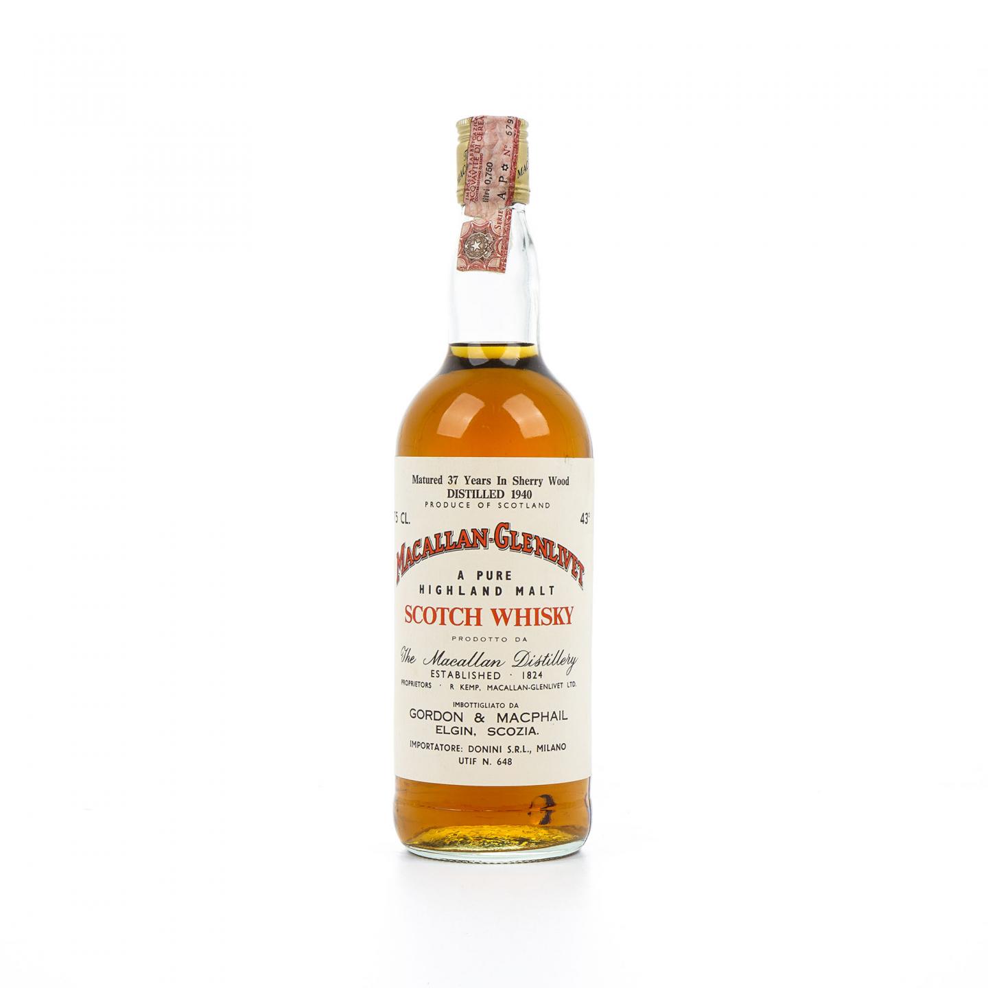 Macallan 麦卡伦 37年 1940 雪莉桶 GM 750ml