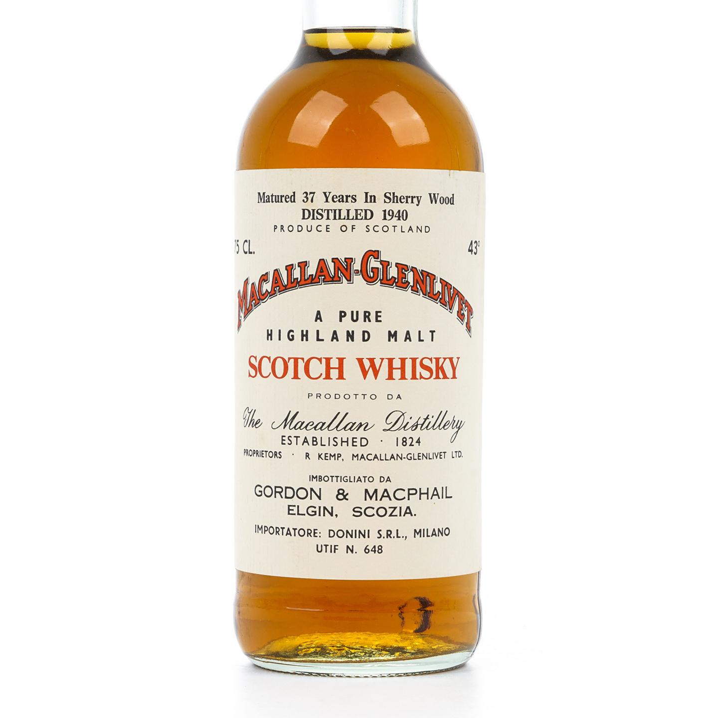 Macallan 麦卡伦 37年 1940 雪莉桶 GM 750ml