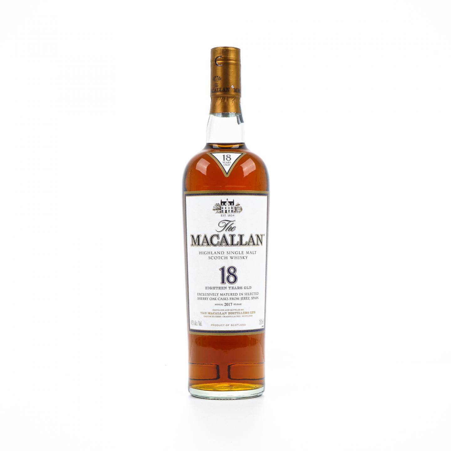Macallan 麦卡伦 18年 2017 雪莉桶 750ml