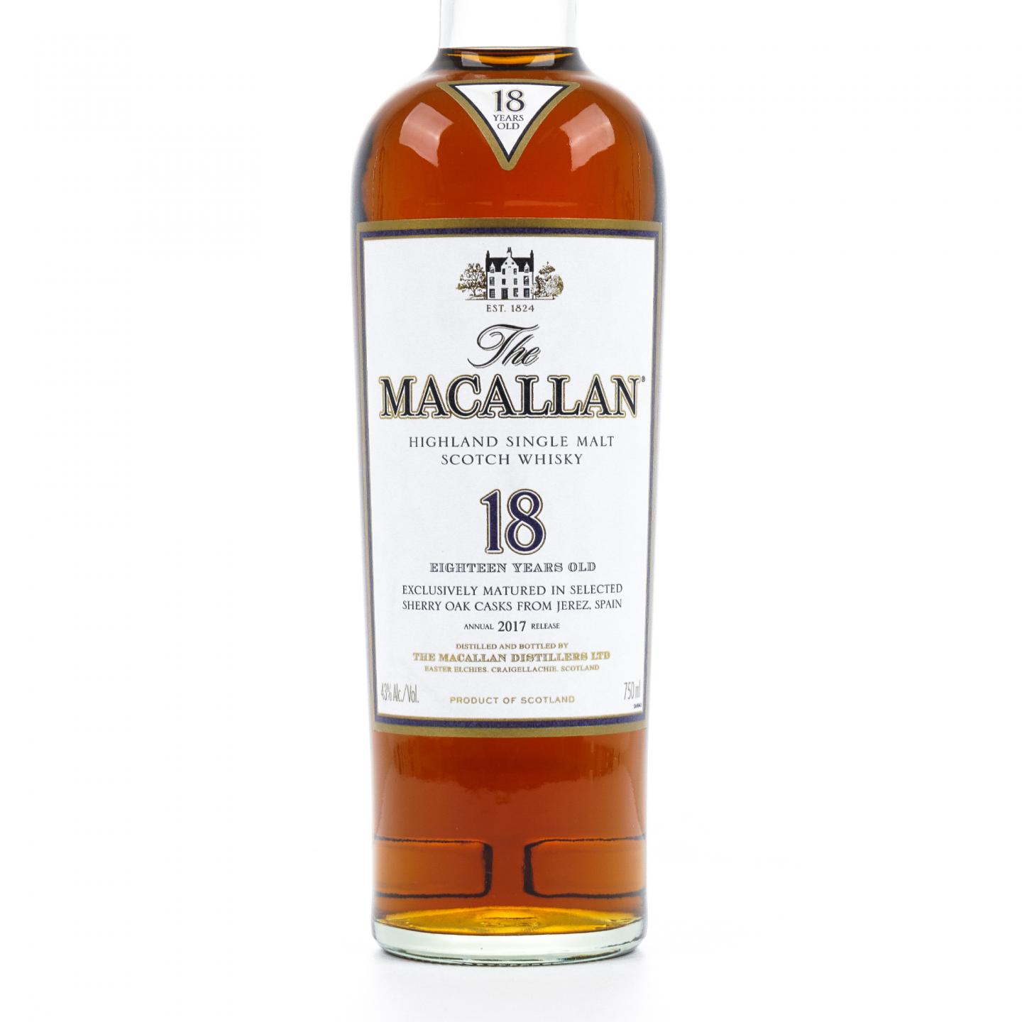 Macallan 麦卡伦 18年 2017 雪莉桶 750ml