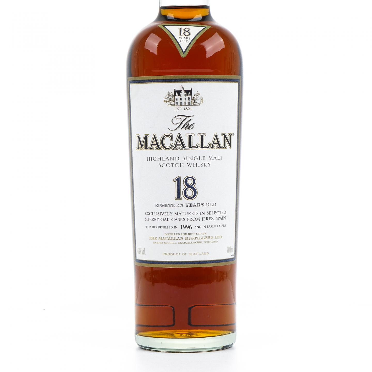 Macallan 麦卡伦 18年 1996 雪莉桶 700ml
