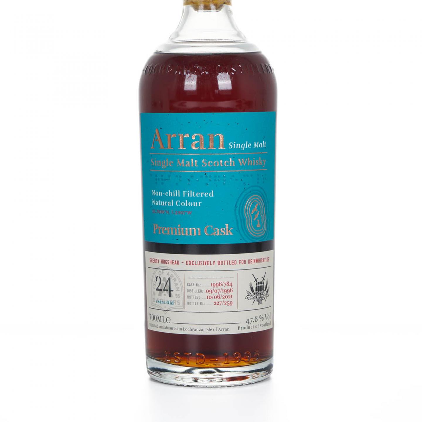 Arran 艾伦 24年 1996-2021 雪莉单桶#1996/784