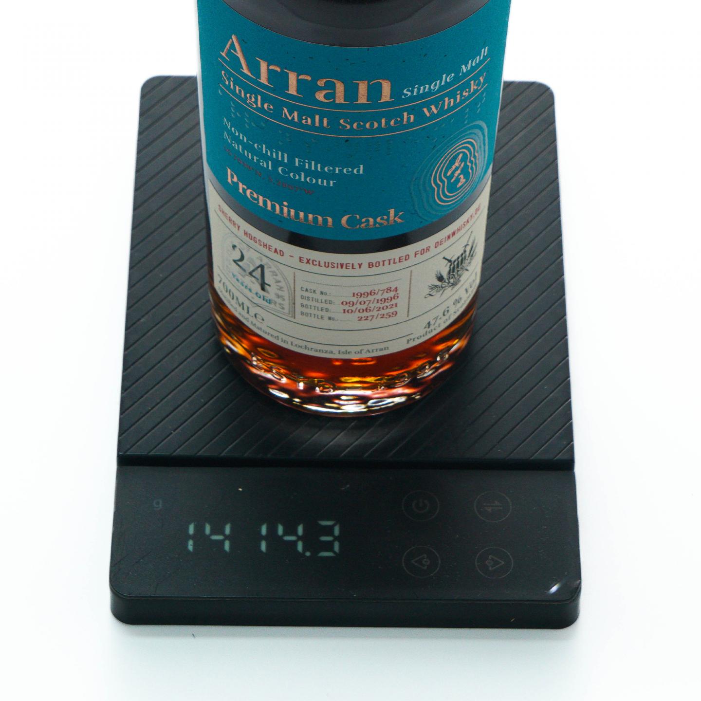 Arran 艾伦 24年 1996-2021 雪莉单桶#1996/784