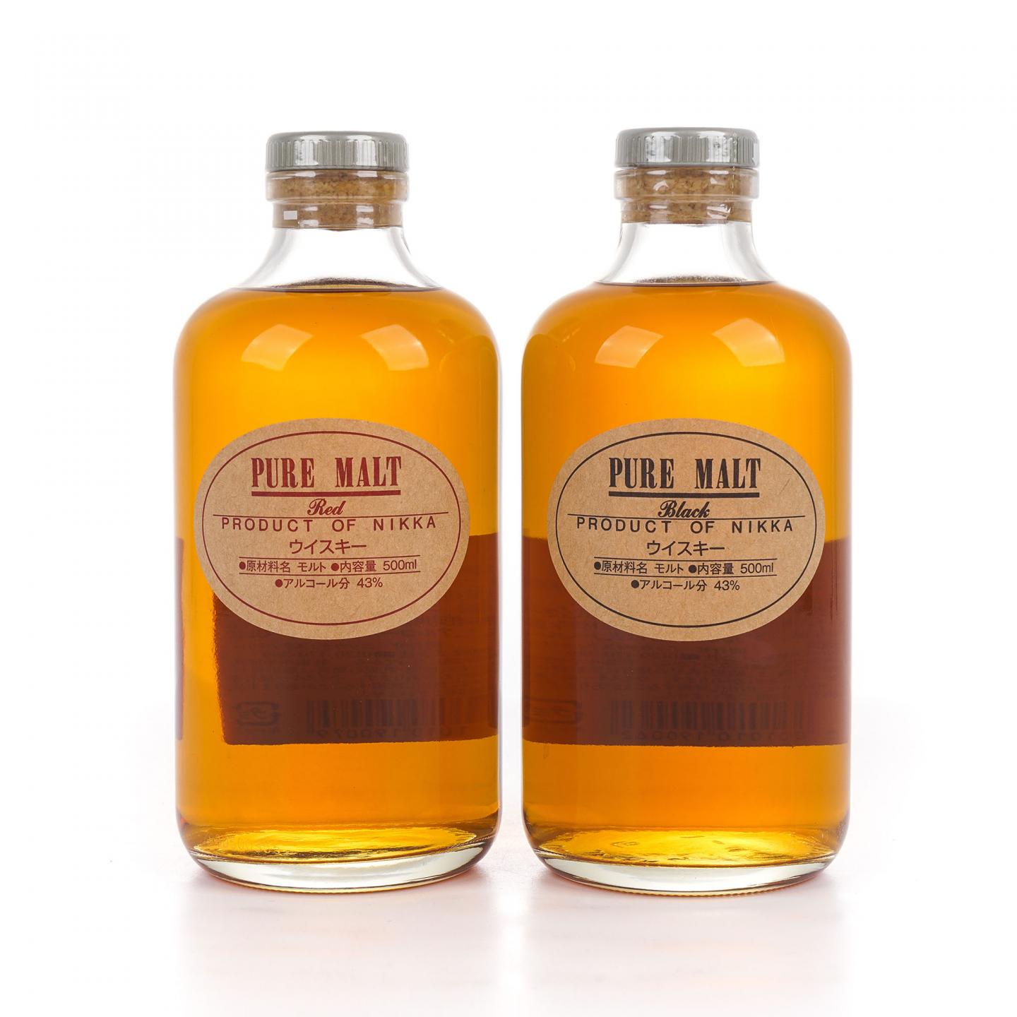 Nikka Red/Black Pure Malt 500ml*2瓶组