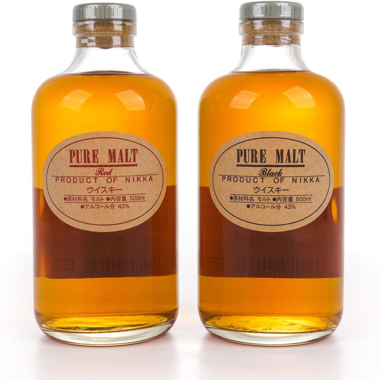 Nikka Red/Black Pure Malt 500ml*2瓶组