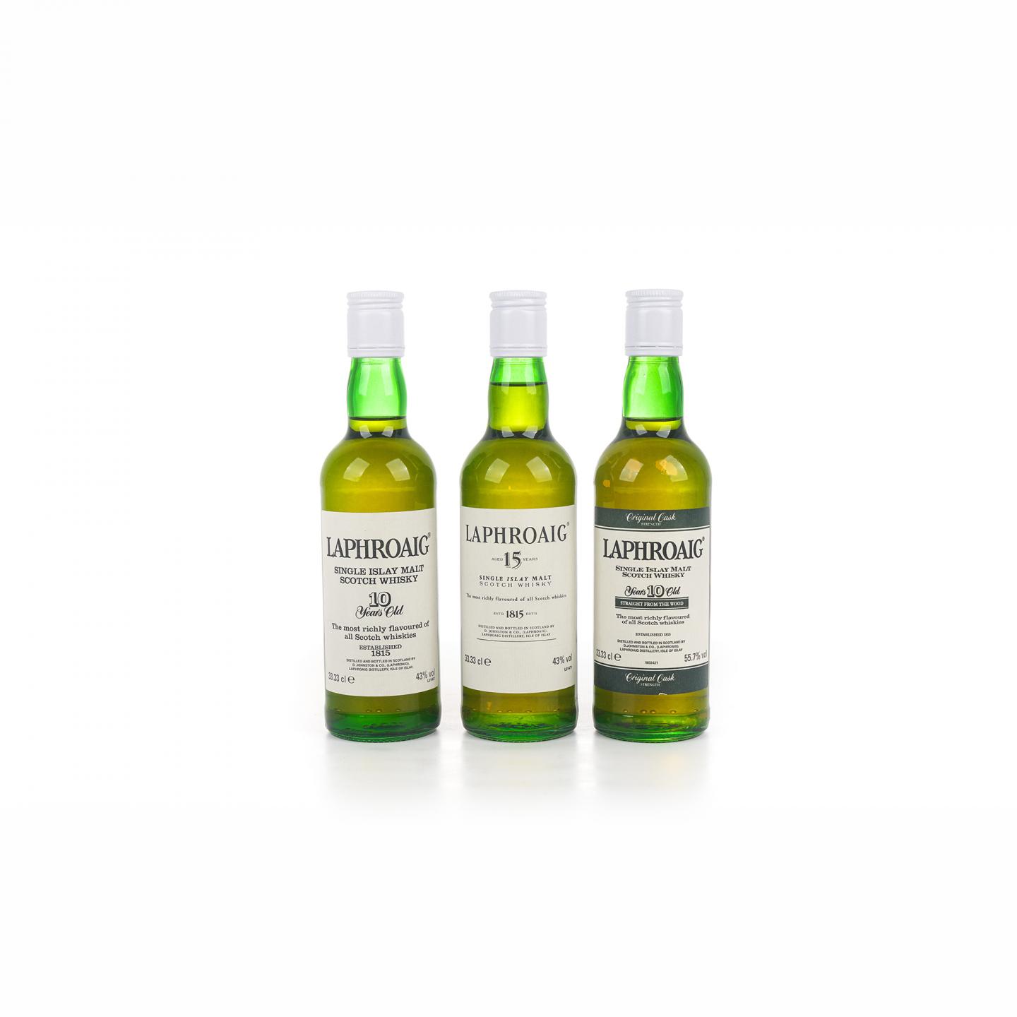 【中样】Laphroaig 拉弗格 10/15年 33.33cl 3支组