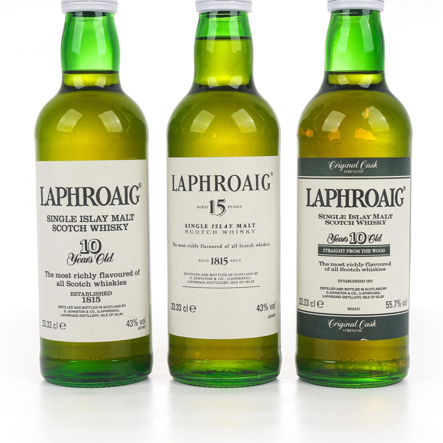 【中样】Laphroaig 拉弗格 10/15年 33.33cl 3支组
