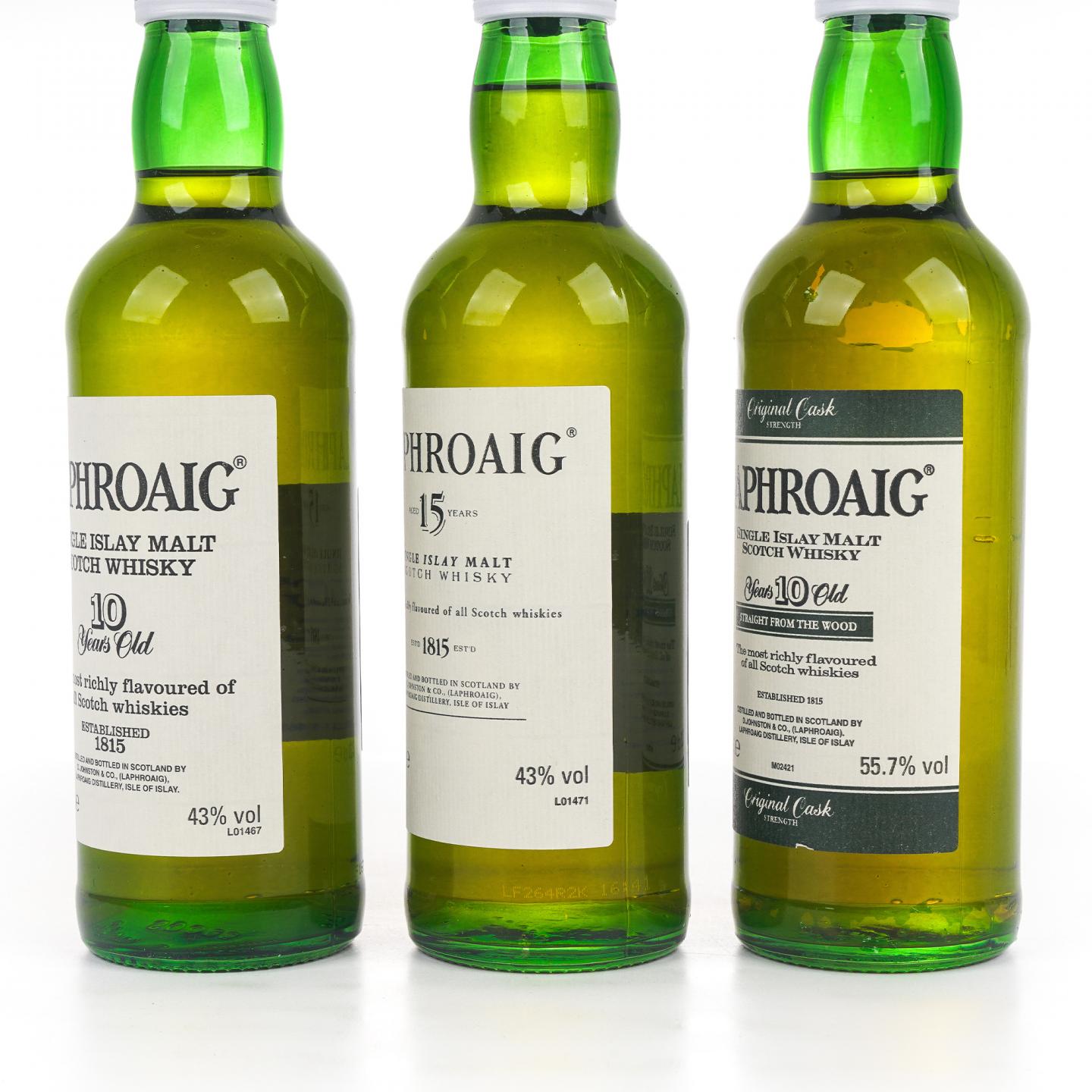 【中样】Laphroaig 拉弗格 10/15年 33.33cl 3支组