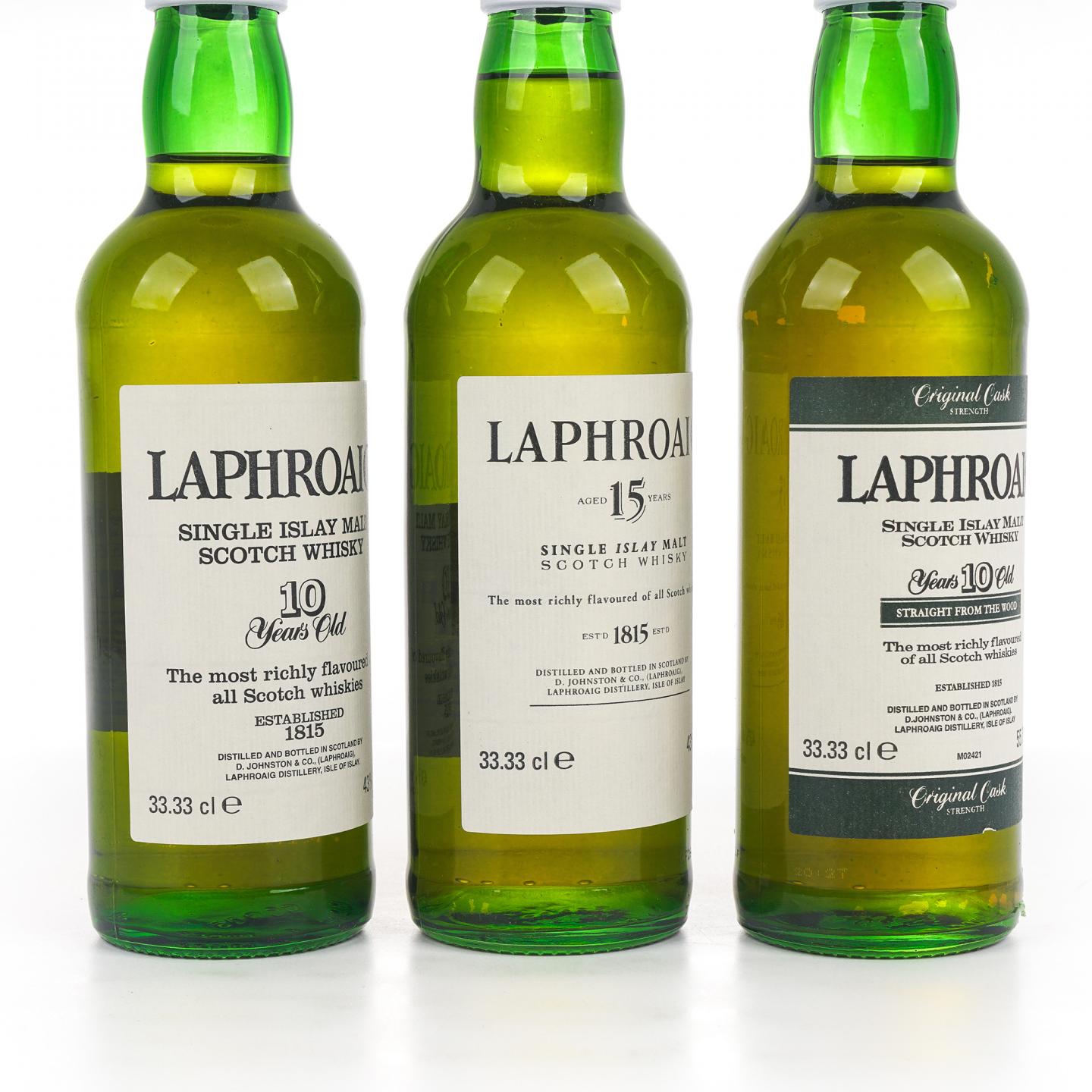 【中样】Laphroaig 拉弗格 10/15年 33.33cl 3支组
