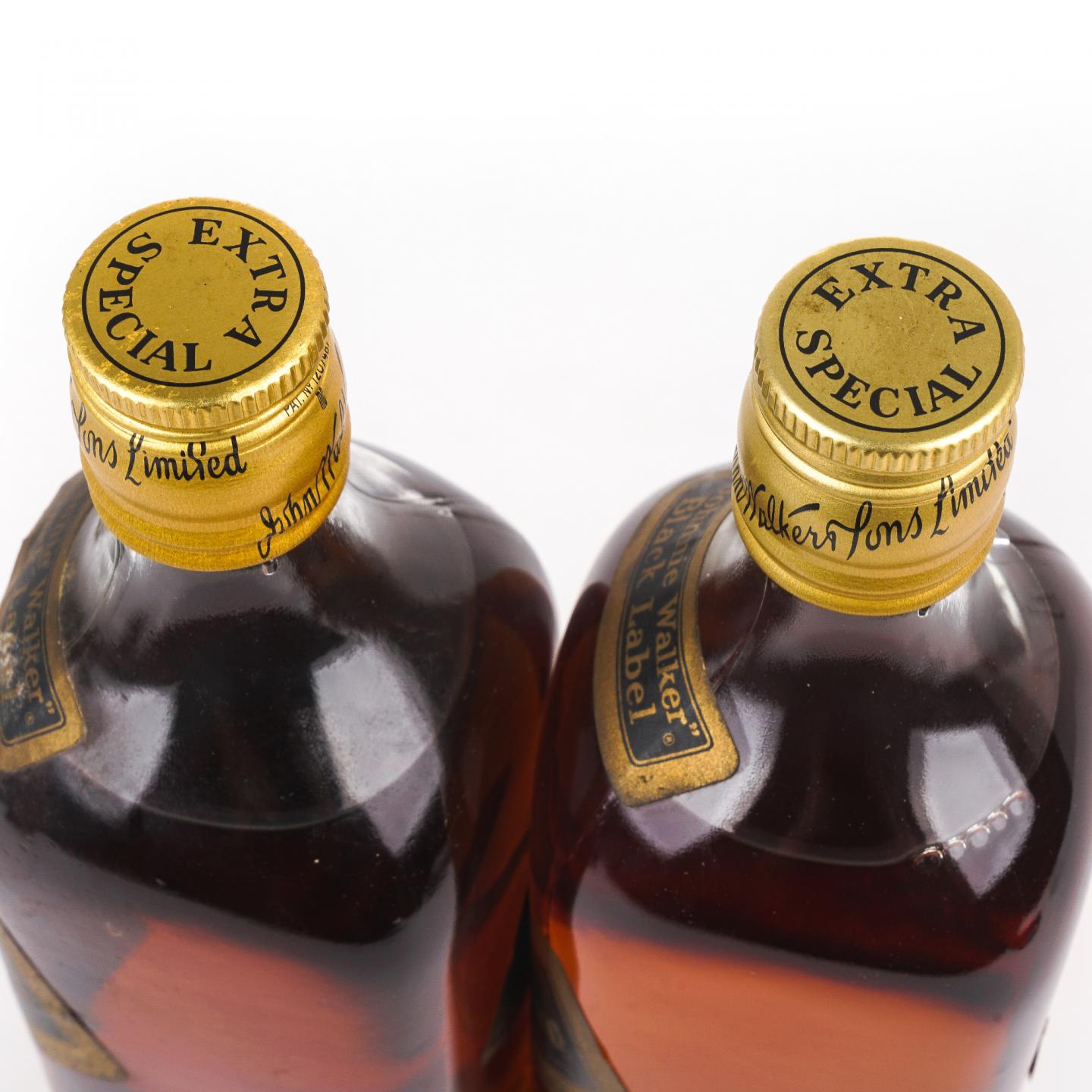 Johnnie Walker 尊尼获加 黑方 Extra Special 1970s 2支组
