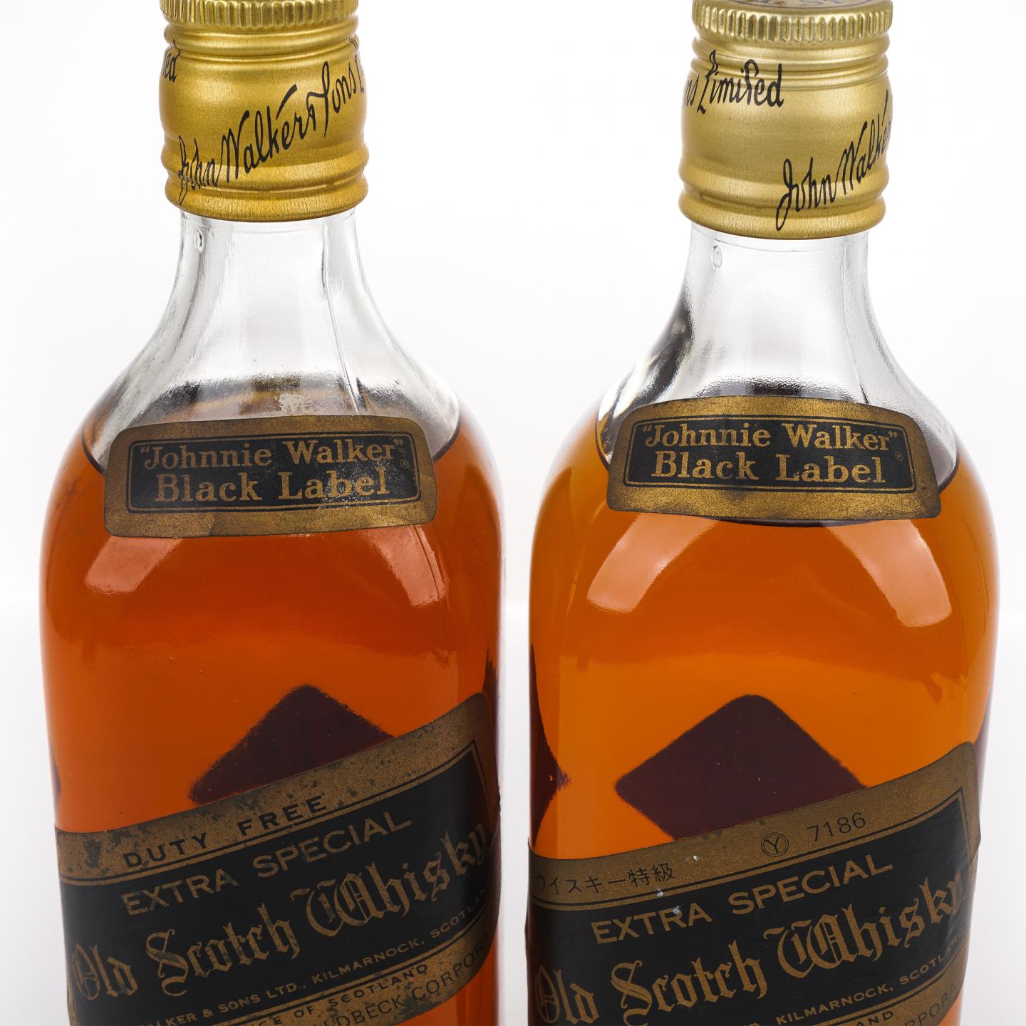 Johnnie Walker 尊尼获加 黑方 Extra Special 1970s 2支组