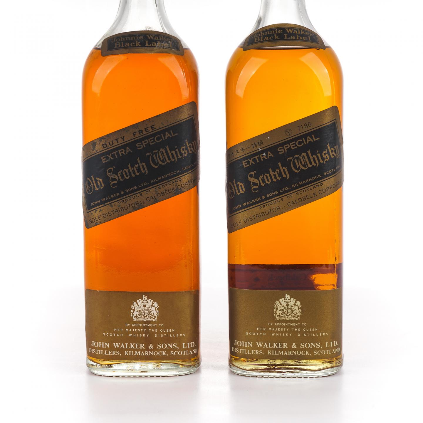 Johnnie Walker 尊尼获加 黑方 Extra Special 1970s 2支组