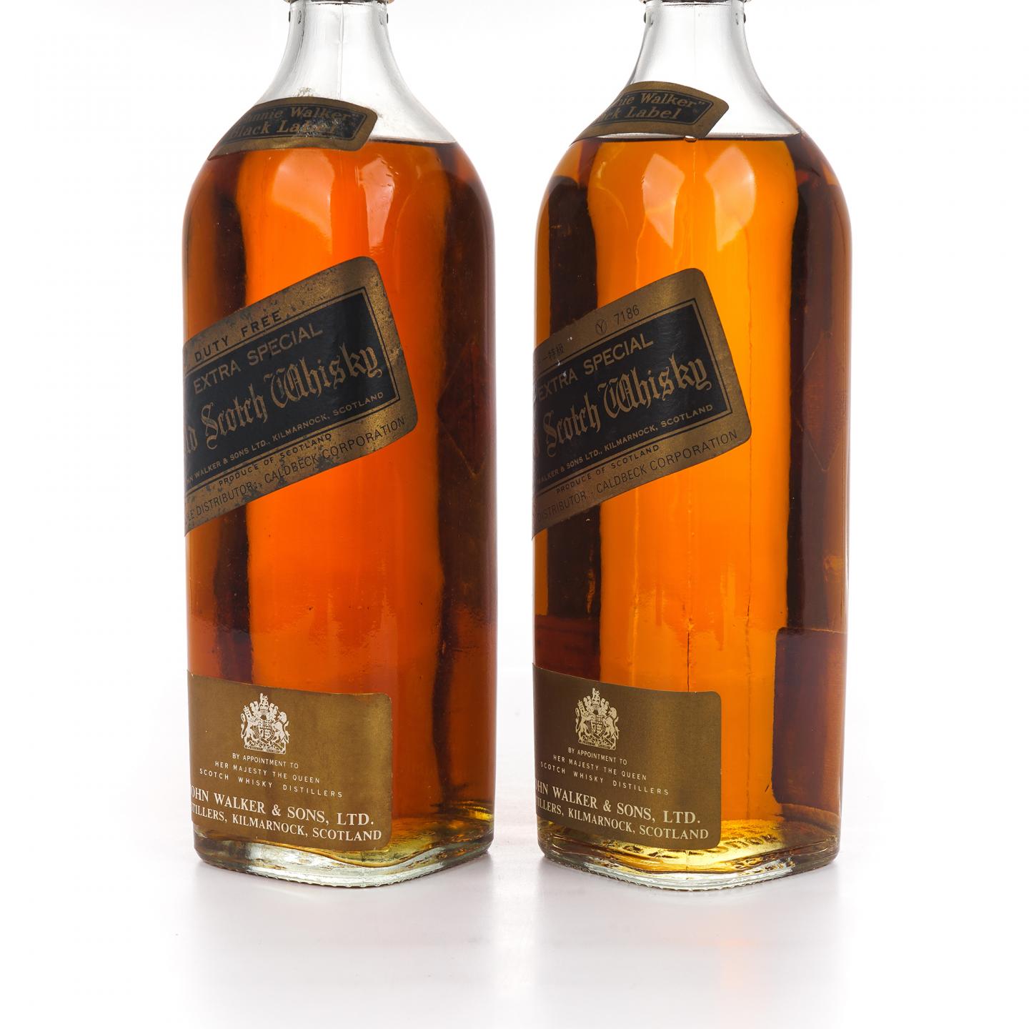 Johnnie Walker 尊尼获加 黑方 Extra Special 1970s 2支组