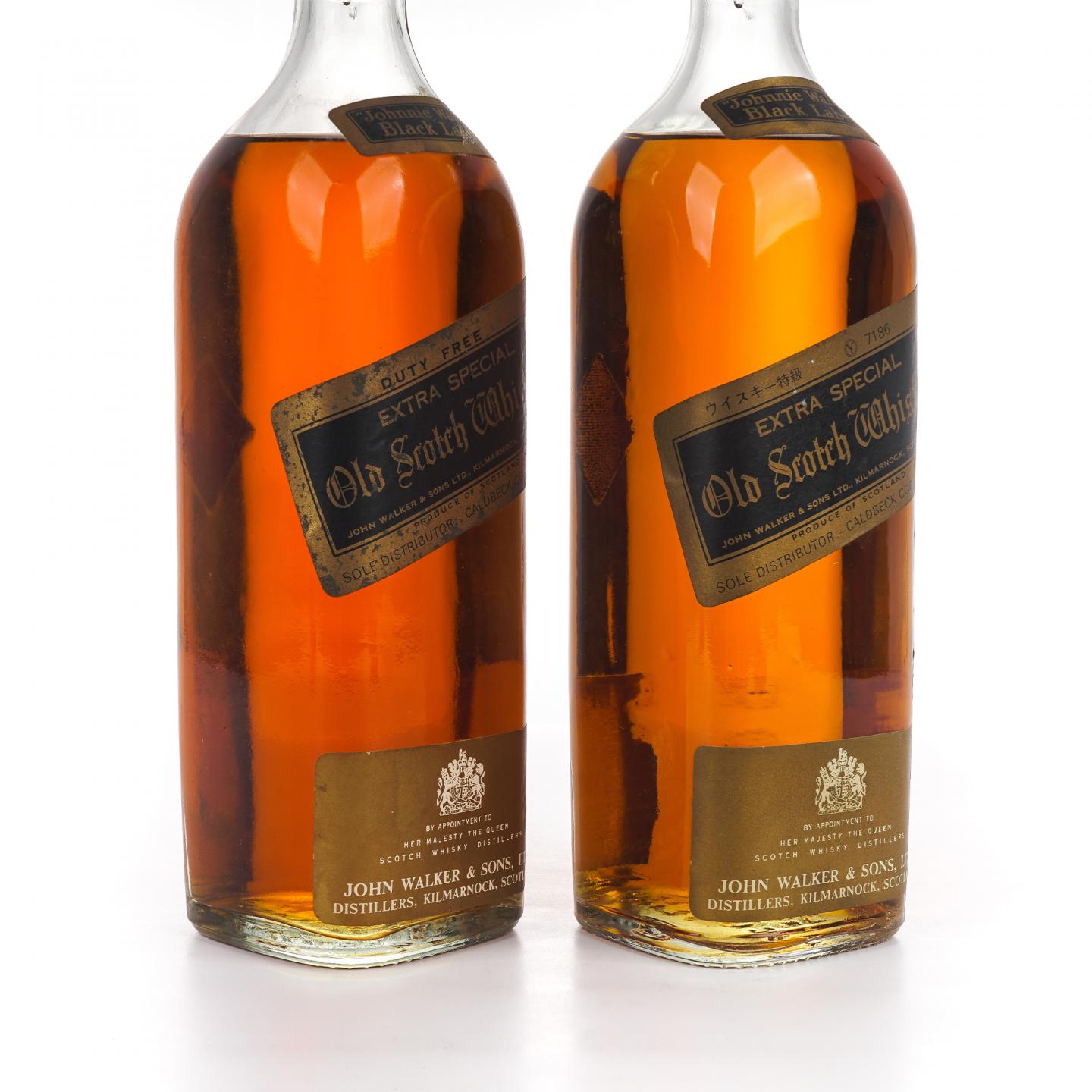 Johnnie Walker 尊尼获加 黑方 Extra Special 1970s 2支组