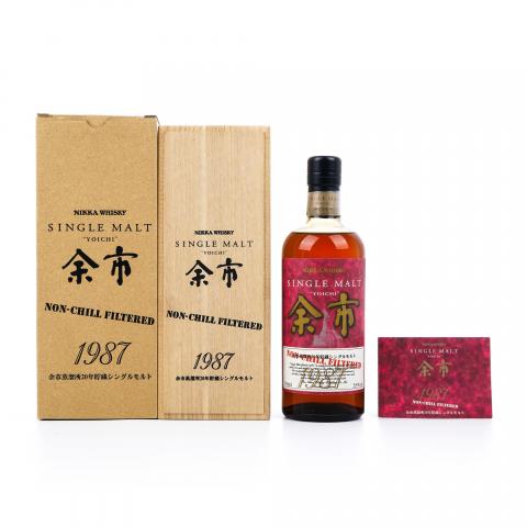 余市 20年贮藏 1987 Non-Chill Filtered