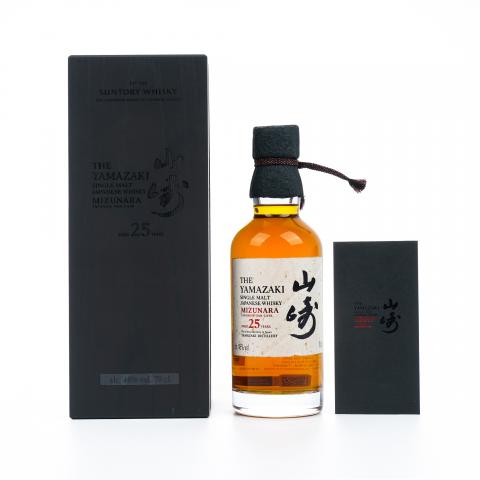 山崎 25年 2025 水楢桶 Mizunara 行货签名版