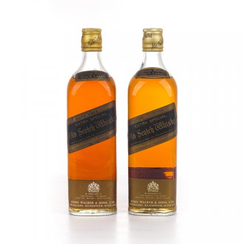 Johnnie Walker 尊尼获加 黑方 Extra Special 1970s 2支组