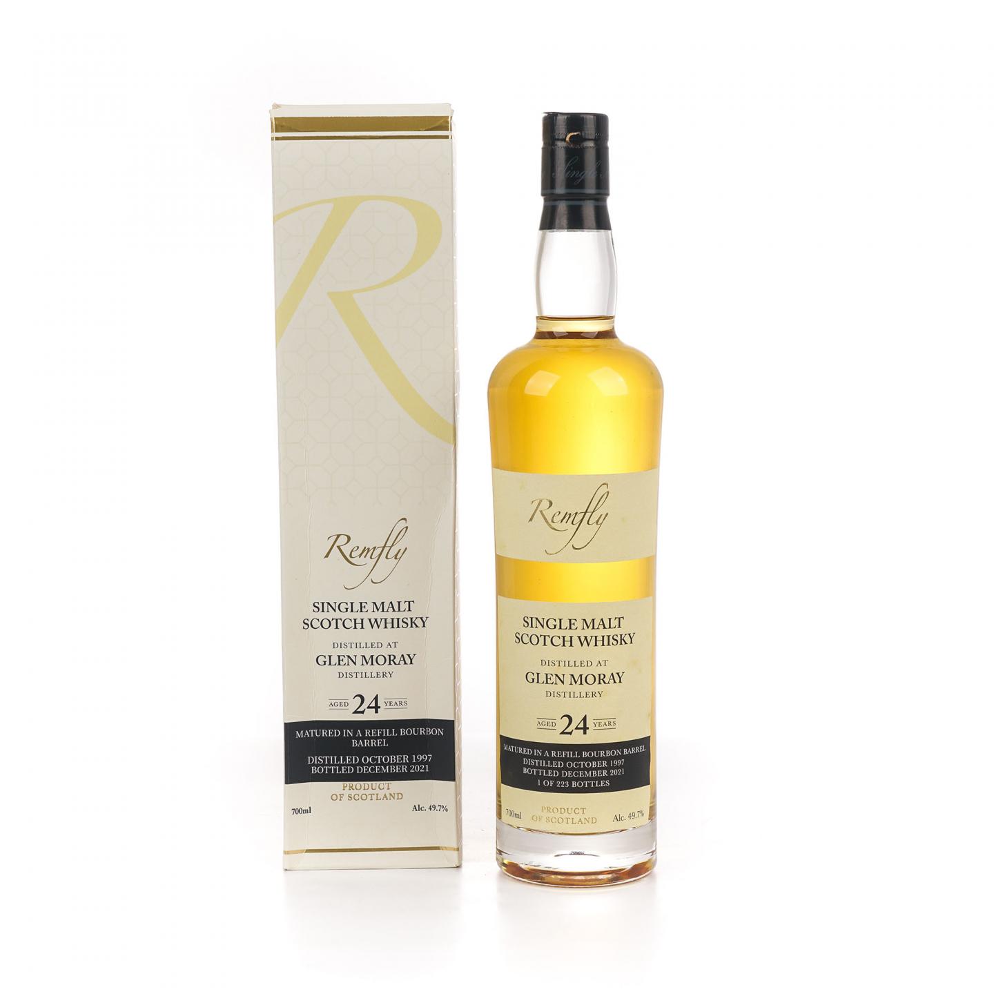 Glen Moray 格兰莫雷 24年 1997-2021 再填波本桶Remfly