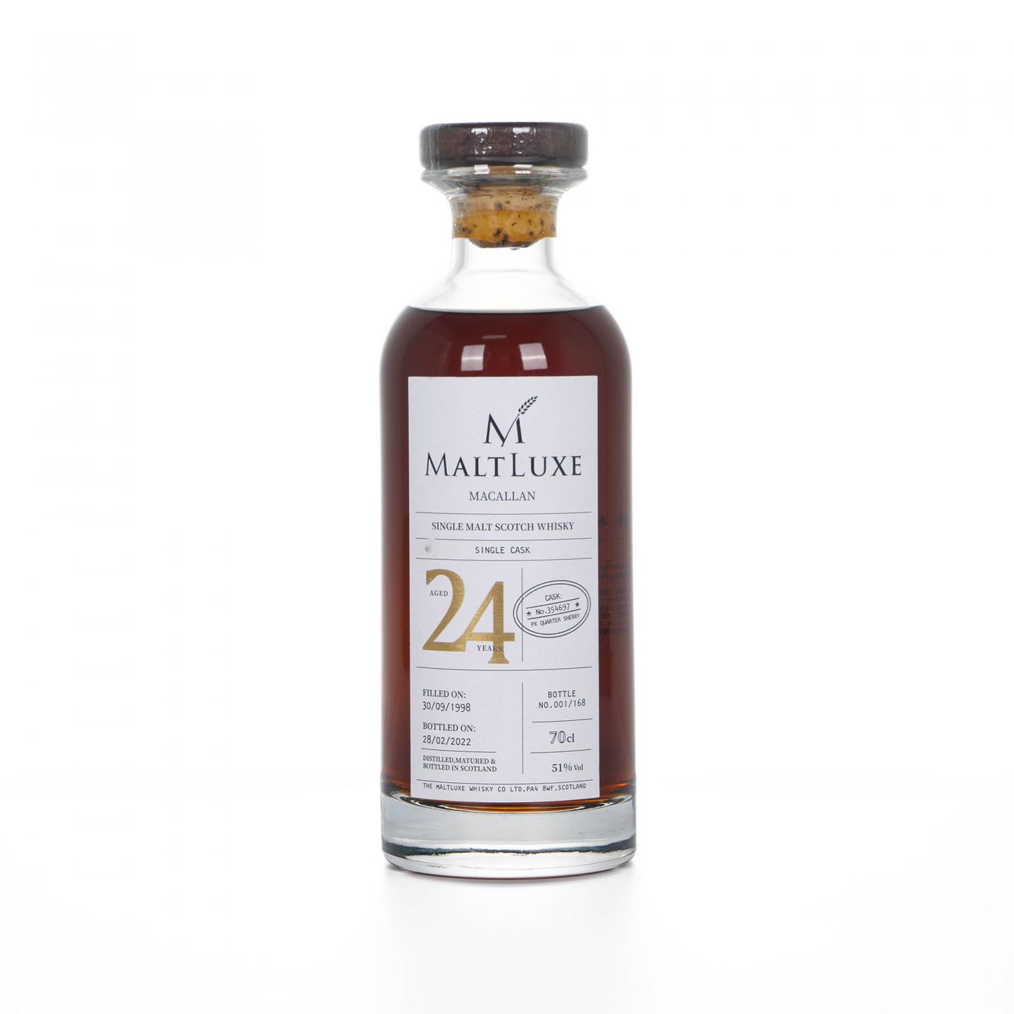 Macallan 麦卡伦 24年 1998-2022 雪莉单桶 the Maltluxe Whisky