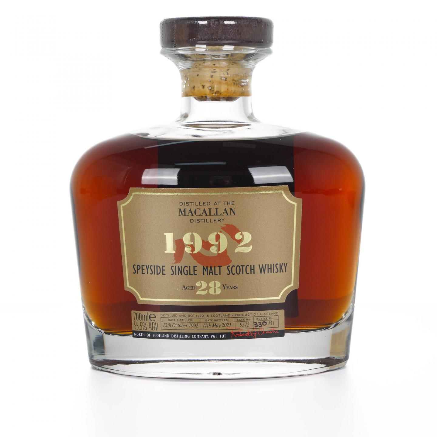 Macallan 麦卡伦 28年 1992-2021 雪莉桶#9572 木盒